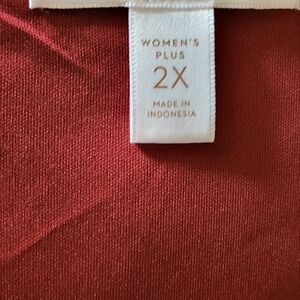 LC Lauren Conrad Women's Plus Blouse - Red